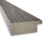 28" x 64" Pinstripe Plank Framed Full Length Floor/Leaner Mirror Gray - Amanti Art - 2 of 4
