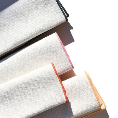 Rainbow Burlap 17" x 17" Napkin Set of 4