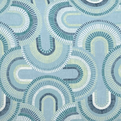 coastal blue geometric