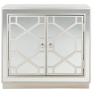 Juniper 2 Door Chest - CHS6405 - Champagne/Mirror - Safavieh - 1 of 4