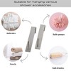 Evideco French Home Goods Shower Door Hooks - Pack of 2 - Durable, Easy to Install, Special for Frameless Glass Shower Doors - 4 of 4
