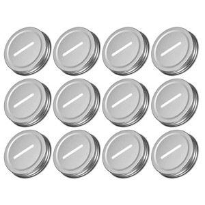 Unique Bargains Regular Leak-Proof Kitchen Storage Coin Slot Bank Lid for Mason Jar 30 Pcs - 1 of 4
