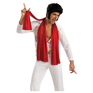 Halloween Elvis Scarves Red