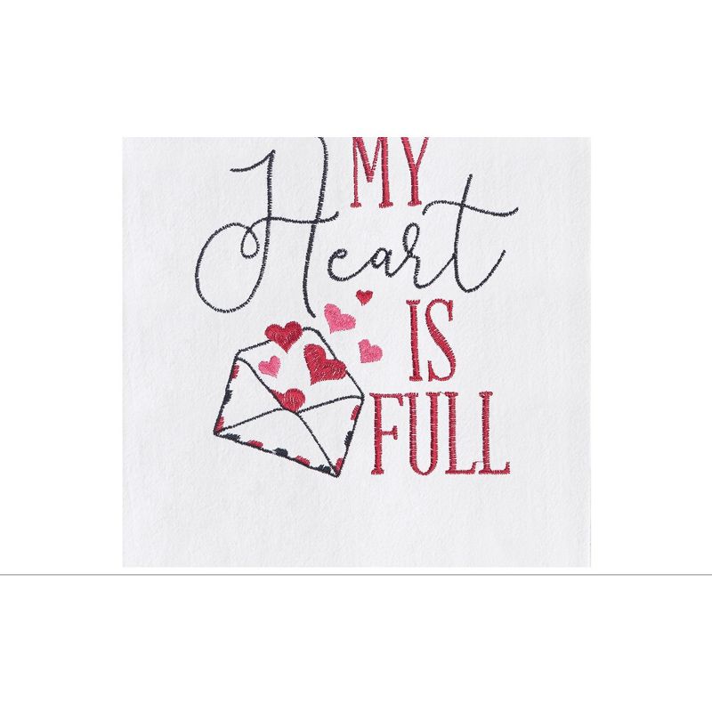 C&F Home My Heart Is Full Embroidered Cotton Flour Sack Kitchen Towel, 3 of 7