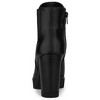 Allegra K Women's Round Toe Zipper Block Heel Chelsea Ankle Boots - 4 of 4