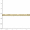 Black Bow Jewelry 10k Yellow Gold 2.4mm Flat Anchor Chain Anklet - 3 of 4