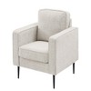 Upholstered Armchair Single Sofa Chair, Dirt-resistant Chenille Modern Upholstered Love Seat Accent Chair - 3 of 4