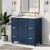 36-Inch Bathroom Vanity Cabinet, Single Sink,Shaker Cabinet With Soft-Closing Cabinet Door And Deep Drawer-Cuddlewood - 2 of 4