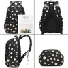 Backpack for Girls Teens Girls Bookbag Lightweight High-Capacity Waterproof School Gifts for Lovely Small Daisy Flower 3pcs (Black) - 2 of 4