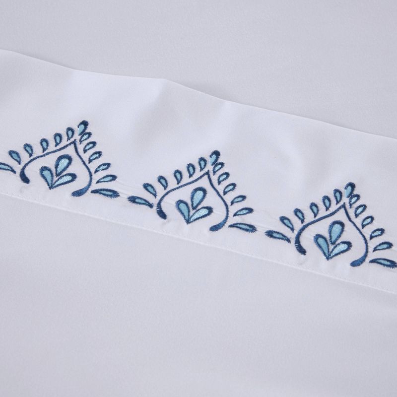 Madison Park 4pc Embroidered Microfiber Sheet Set, 4 of 15