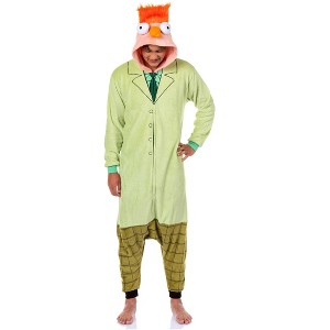 Seven Times Six Disney The Muppets Adult Beaker Character Costume Kigurumi One Piece Pajama - 1 of 4