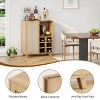 SEVOBAL 47" Sideboard Cabinet Storage Bar Cabinet with Rose Racks Buffet Cabinet for Home Living Room Kitchen Entryway, Beige, 15"*27.5"*33.8" - 4 of 4