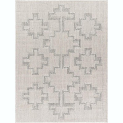 Mark & Day Tarkio 5'3"x7' Rectangle Woven Indoor and Outdoor Area Rugs Light Gray/Beige