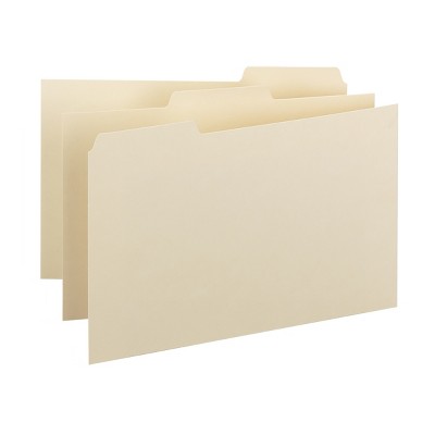  Smead Card Guide, Plain 1/3-Cut Tab (Blank), 6W x 4H,  Manila, 100 per Box (56030) : Manila File Folders : Office Products