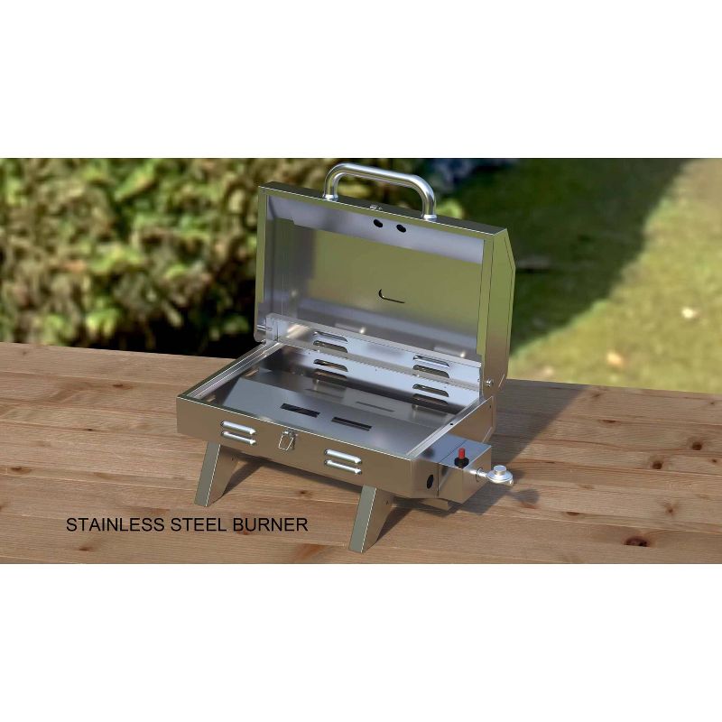 Duro Stainless Steel 12,000 BTU Gas Grill 880-0015 Silver, 6 of 13