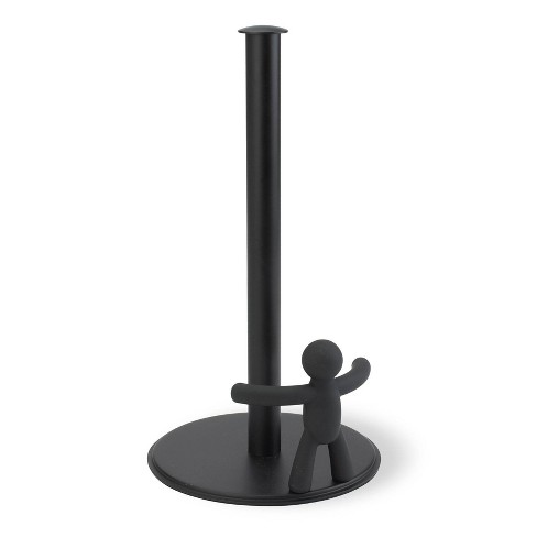 Umbra Black Stainless Steel Tug Paper Towel Holder