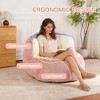 Lyngins Oversized Bean Bag Chair, Soft Lazy Chair, Multicolor Faux Fur Couch, Ergonomic Accent Chair, Lounger Sofa Chair for Home & Dorms - 4 of 4