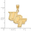 Black Bow Jewelry 10k Yellow Gold Central Florida Knights NCAA Large Pendant - 2 of 3