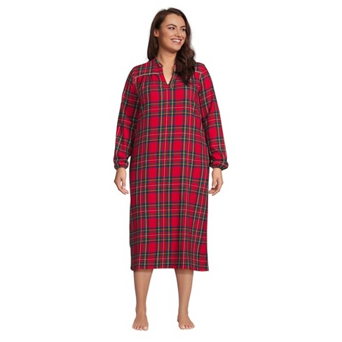 Lands' End Women's Long Sleeve Flannel Nightgown : Target