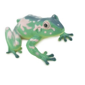 Collectible Wildlife Gifts | Frog, Green & Pink, Amphibians, High Quality, Hand Painted, Rubber, Realistic, Model,  Toy, Gift,  2 1/2"   RI35 B177 - 1 of 4