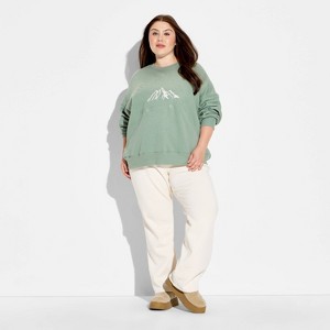 Women's Oversized Pullover Sweatshirt - Wild Fable™ - 1 of 3