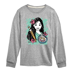 Boys' - Disney - Mulan Sketch Long Sleeve Graphic T-Shirt - 1 of 4