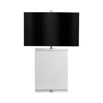 SAGEBROOK HOME 29" Crystal Table Lamp White/Black