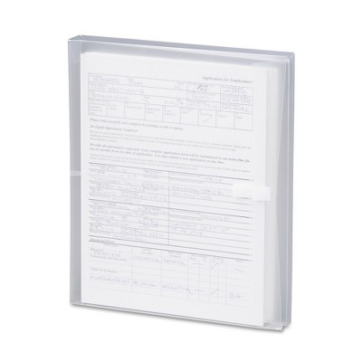 SMead Side-Load Envelopes, 1 1/4 Inch Expansion, Jacket, Letter, Poly, Clear, 5/Pack