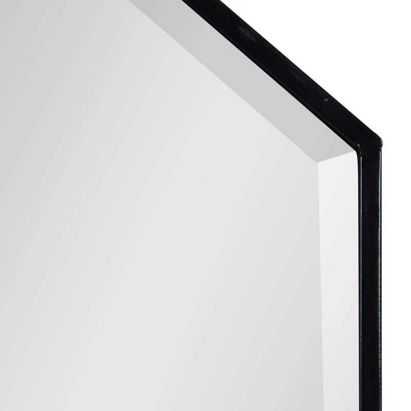 10&#34; x 42&#34; Roycen Metal Accent Wall Mirror Black - Kate and Laurel, 4 of 7