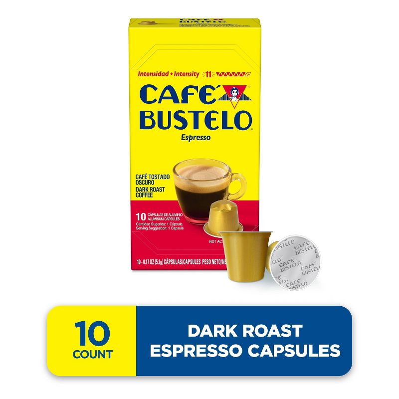 Cafe Bustelo Espresso Roast Coffee Pods - 10ct, 5 of 9
