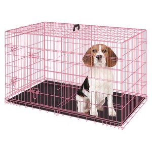 BestMassage 24/30/36/42/48 Inch Dog Crate Dog Cage Dog Kennel with Double Door Removable Tray & Handle Indoor Outdoor Pet Crate - 1 of 4