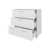 FM Furniture,Oto Dresser with 4 Spacious Drawers, White - 3 of 4