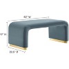 Modway Koda Performance Velvet Waterfall Ottoman - 2 of 3