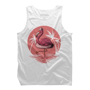 Men's Design By Humans Flamingo Summer Vibes By kai2day Tank Top - 1 of 3