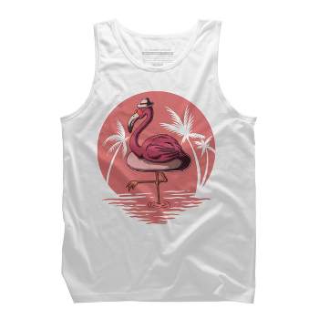 Men's Design By Humans Flamingo Summer Vibes By kai2day Tank Top