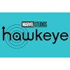 Girl's Marvel Hawkeye Black and White Logo T-Shirt - 2 of 4