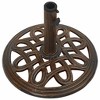 vidaXL Umbrella Base Bronze 15.7"x15.7"x12.6" Cast Iron - 4 of 4