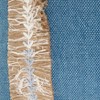 Saro Lifestyle Chic Embroidered Stripe Poly Filled Pillow, 18"x18", Blue - 3 of 4