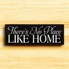 Slickblue No Place Like Home Sign, 3.5x10 Rustic Pine Wood Plaque, Multiple Color Options, Hanging or Shelf - 3 of 3