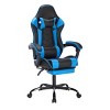 Ergonomic Massage Gaming Chair with Adjustable Recline, PU Leather, Footrest, Lumbar Support & 330lbs Capacity-Cuddlewood - 3 of 4