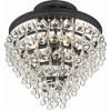Crystorama Lighting Calypso 3 - Light Semi-Flush Mount in  Matte Black - 3 of 4