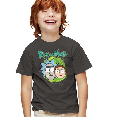 Boys' Short Sleeve Rick And Morty Floating Heads T-Shirt