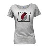 NBA Portland Trail Blazers Women's Short Sleeve Burnout Scoop T-Shirt - 2 of 4
