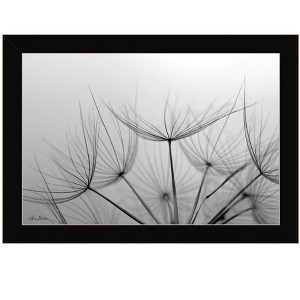 HomeRoots Love is a Delicate Flower Black Framed Print Wall Art - 1 of 4