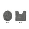 Lux Premium 100% Cotton Tufted Solid Reversible 2 Piece Bath Rug Set – Ultra-Soft, Water-Absorbent, Durable, Machine Washable Bathroom Rug - 2 of 4