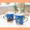 Silver Buffalo Disney Lady and the Tramp 14-Ounce Heart-Shaped Handle Ceramic Mugs | Set of 2 - 2 of 4