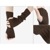 INSPIRE CHIC Acrylic Fingerless Elbow Length Arm Warmers 1 Pair - 3 of 4