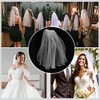 Unique Bargains Comb Wedding Veil White 1 Pcs - 4 of 4