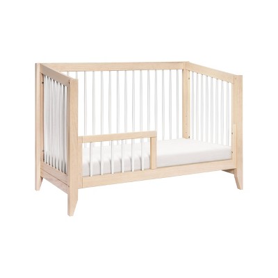 Washed Natural and White Pine 4-in-1 Convertible Crib