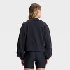 Women's Henley French Terry Sweatshirt - JoyLab™ - 2 of 3